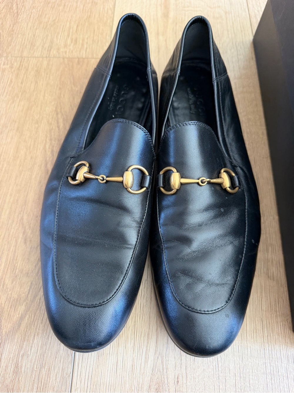 Men's Gucci Leather Horsebit Loafers